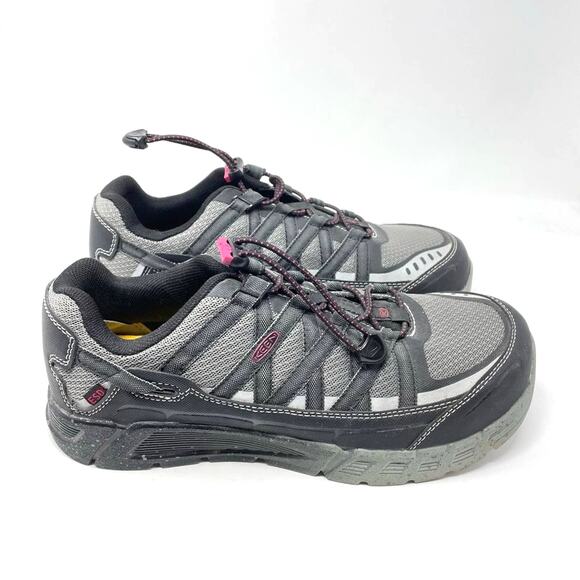 Keen | Women’s Work Shoes Aluminum Toe Black and Gray 10 - Picture 1 of 10